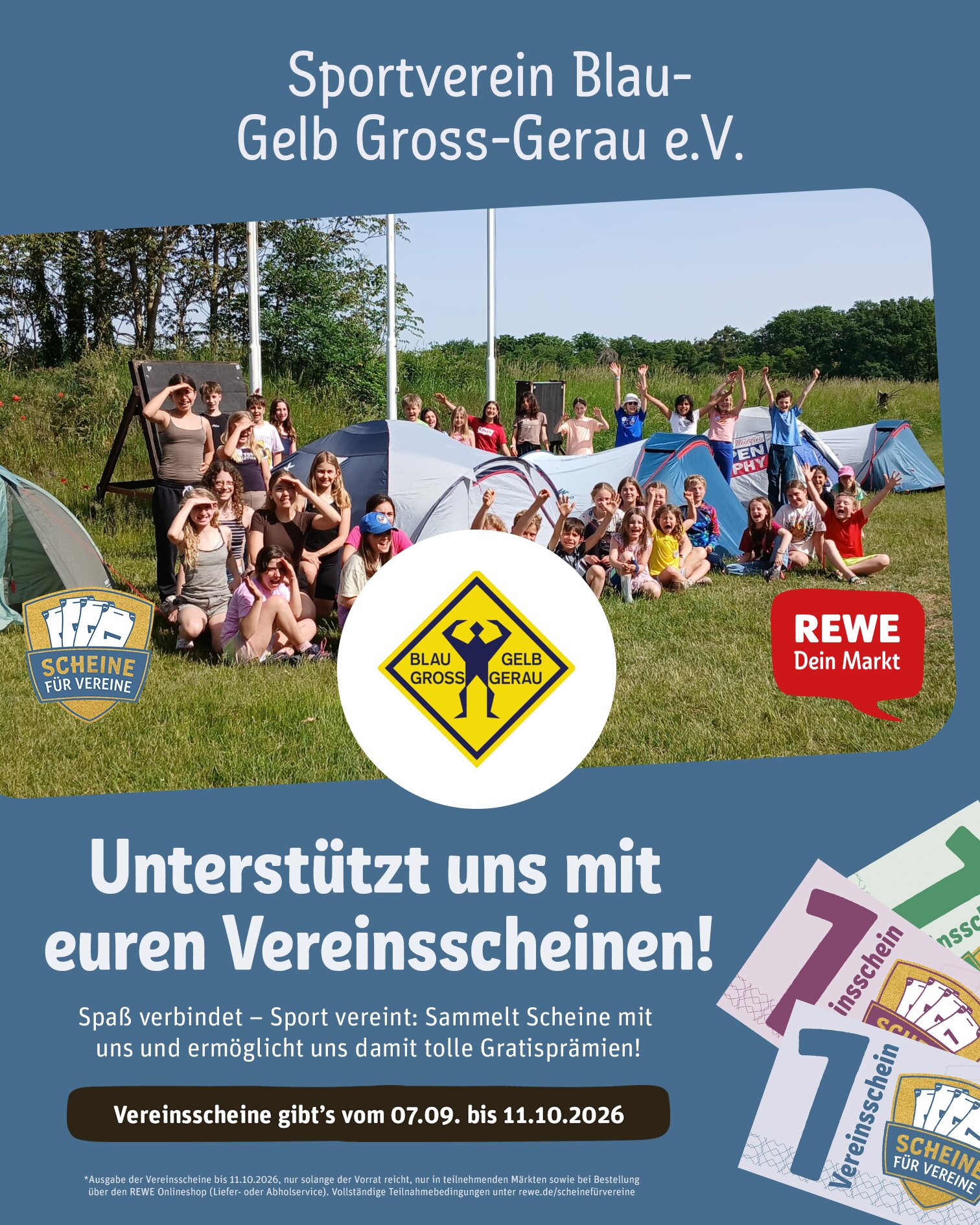 Scheine für Vereine Aktion
